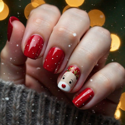 10 Uñas Rojas Decoradas para Navidad: Clásico, Elegante y Festivo