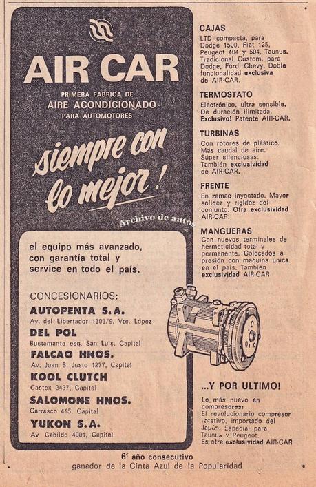 AIR-CAR, equipos de aire acondicionado fabricados en Argentina