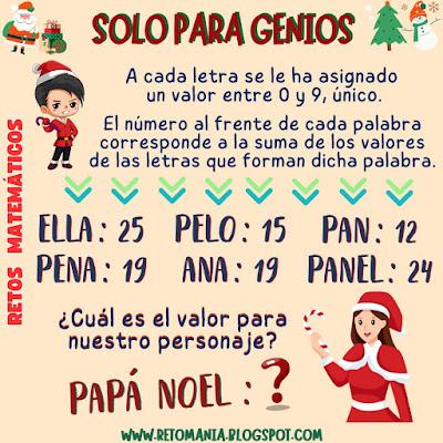 Navidad, MateNavidad, Retos en Navidad, RetoNavidad, Desafíos matemáticos, Problemas matemáticos, Retos matemáticos, Retos virales, Retos mentales, Descubre el número, El número oculto, El número que falta