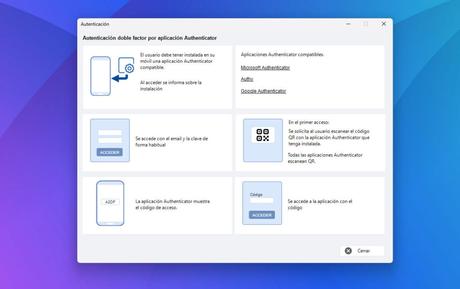 Dataprius. Doble factor de autenticación (2FA)