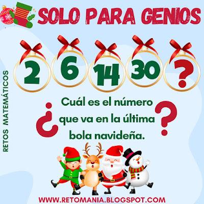 Navidad, MateNavidad, Retos en Navidad, RetoNavidad, Desafíos matemáticos, Problemas matemáticos, Retos matemáticos, Retos virales, Retos mentales, Descubre el número, El número oculto, El número que falta, Acertijos, Acertijos visuales, Acertijos matemáticos, Acertijos mentales, Descubre el número, Solo para Genios