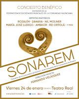 Cartel de SONAREM, un concierto solidario muy especial el 24/1