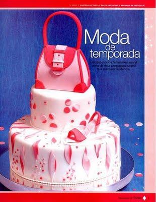 Paso a paso: Tarta bolso y sandalia con fondant