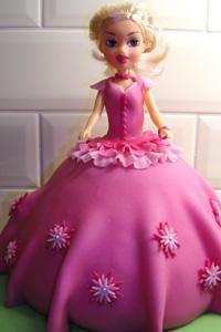 Paso a paso: Tarta barbie princesa