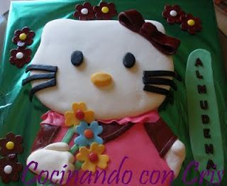 Paso a paso: Tarta Fondant Hello Kitty