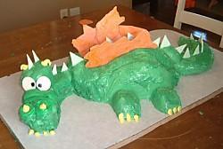 Tarta Dinosaurio en 3D