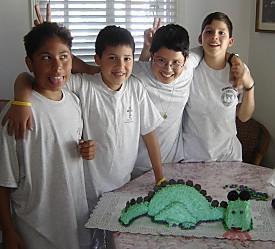 Tarta Dinosaurio en 3D