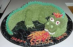 Tarta Dinosaurio en 3D