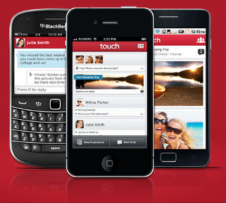 Touch, aplicación gratuita  de mensajería instantánea multiplataforma