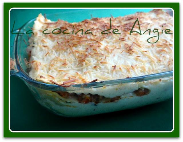 LASAÑA DE POLLO Y ESPINACAS