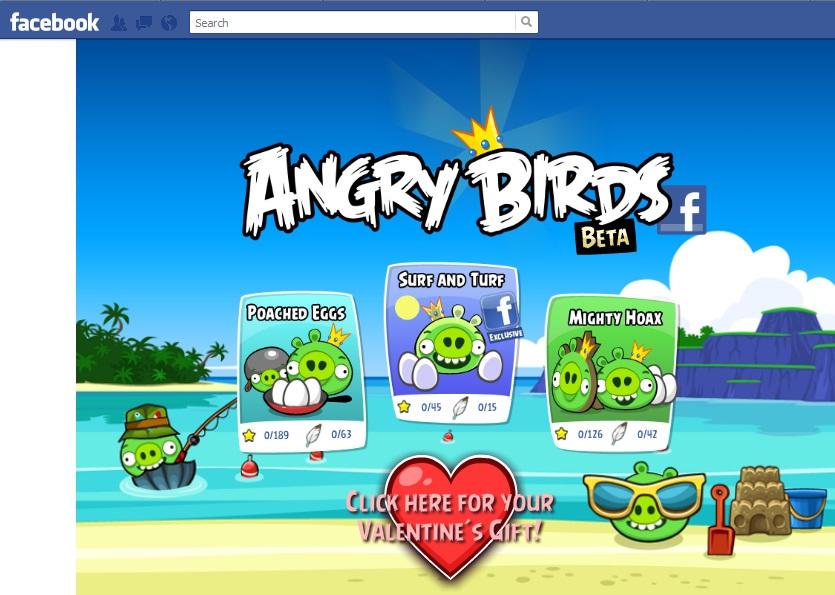 angry birds facebook