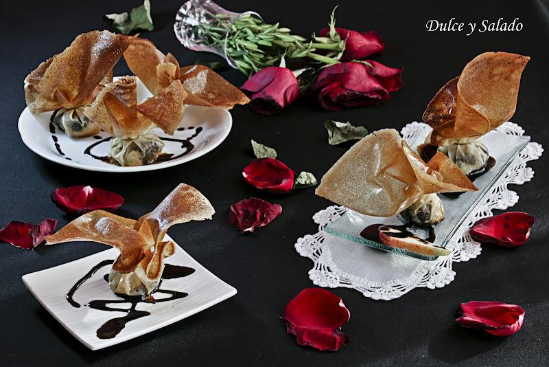 SAQUITOS DE MORCILLA Y MANZANA