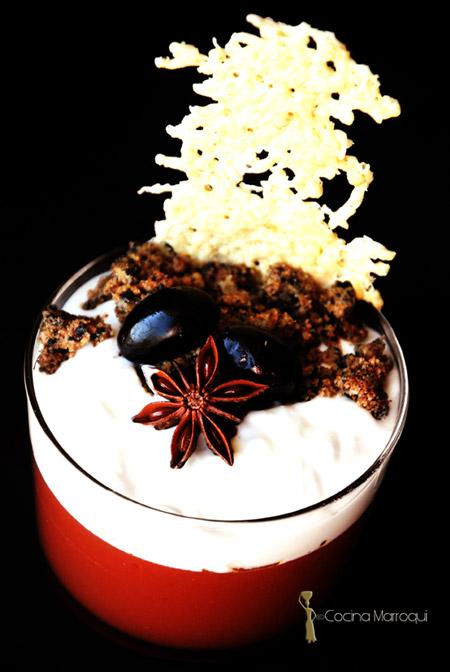 Crumble de sahka con queso Ajbane