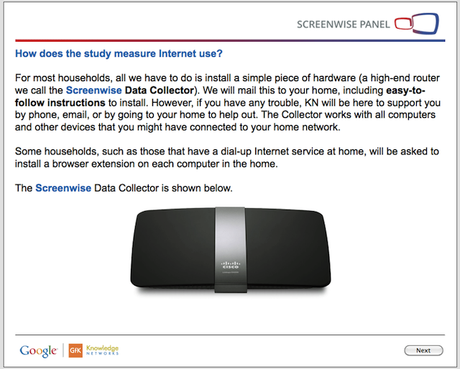 Google Screenwise Panel