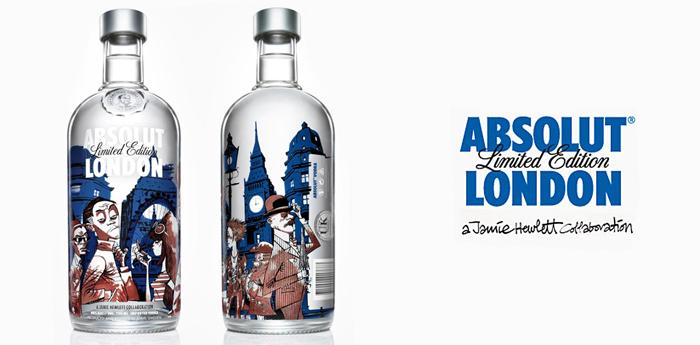 Absolut London por Jamie Hewlett