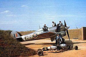 La aeronave  Hawker Typhoon