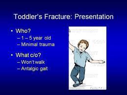 Fractura del gateador o de los primeros pasos Fractura del gateador o de los primeros pasos