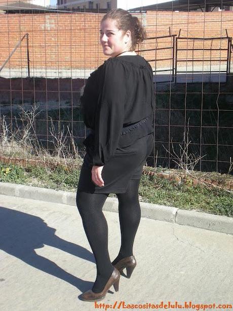 **Black Blouse & Shorts**