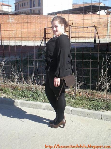 **Black Blouse & Shorts**