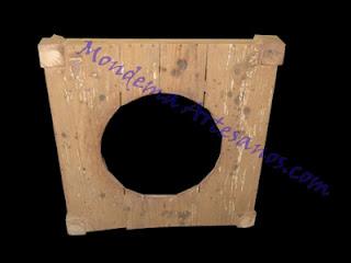 Con una base para brasero un espejo original