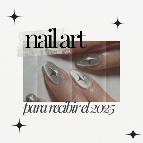 Nail art uñas glitter estrellas perlas doradas significado año nuevo dorado plateado rojo, verde estrellas ideas paso a paso holograficas