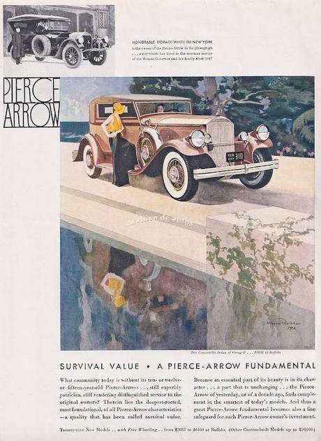 Pierce-Arrow Convertible Sedan Group B del año 1931 Pierce-Arrow Convertible Sedan Group B del año 1931