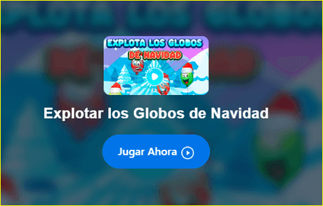 Explotar los globos de Navidad