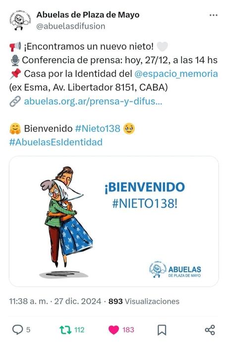 Encontraron al nieto 138