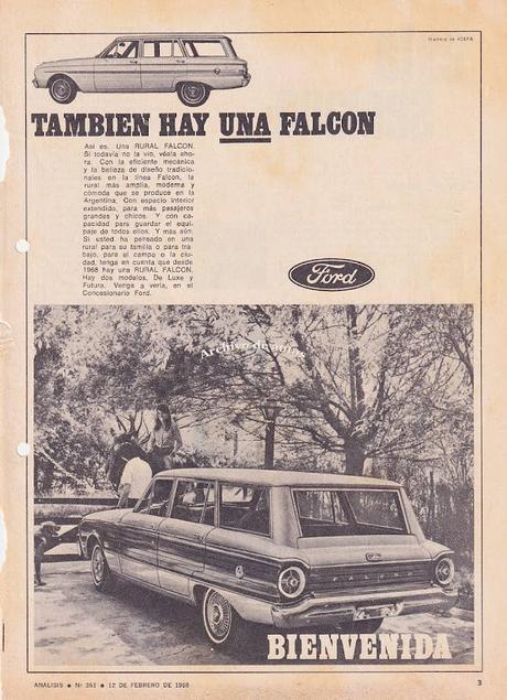 Ford Falcon Rural presentada en el año 1968 en Argentina