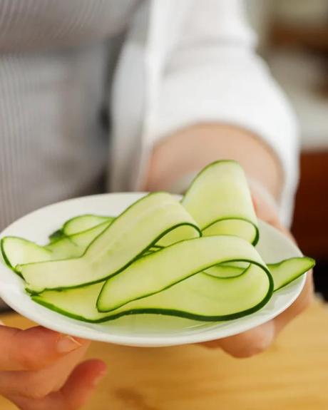 Gin Tonic con Pepino laminas de pepino para gin