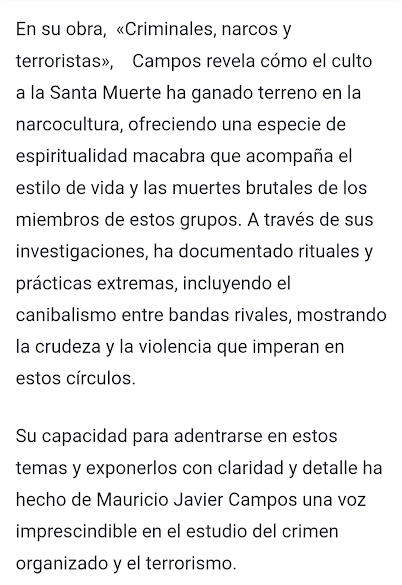 Agencia Comunas: Reseña del libro Criminales, narcos y terroristas