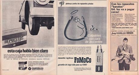 Repuestos legítimos de las automotrices argentinas en 1966