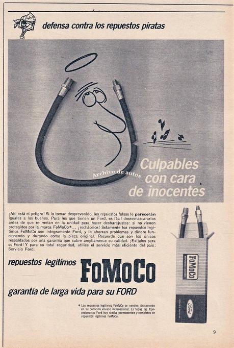 Repuestos legítimos de las automotrices argentinas en 1966