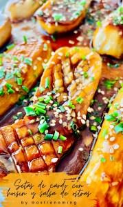 Setas de cardo con hoisin y salsa de ostras, una opción vegetariana de lujo
