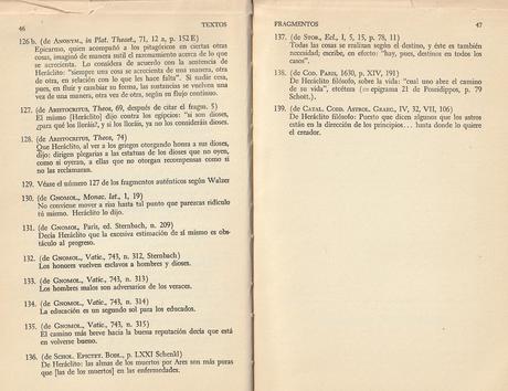 LOS FRAGMENTOS DE HERÁCLITO