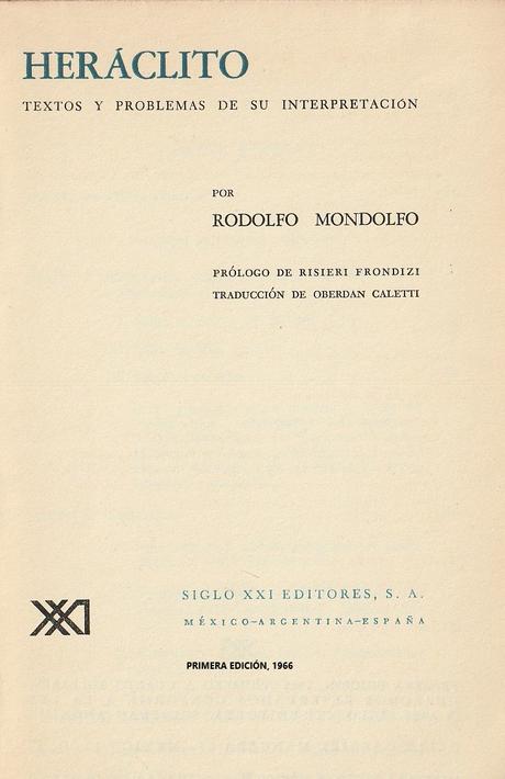 LOS FRAGMENTOS DE HERÁCLITO