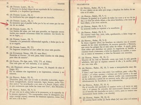 LOS FRAGMENTOS DE HERÁCLITO