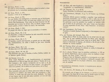 LOS FRAGMENTOS DE HERÁCLITO