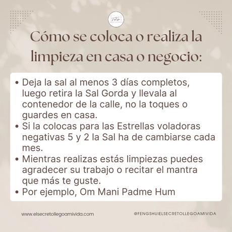 Limpieza de energías negativas con sal