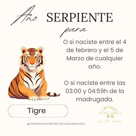 Horóscopo para el Tigre 🐅 y el Conejo 🐇 en el año Serpiente 🐍