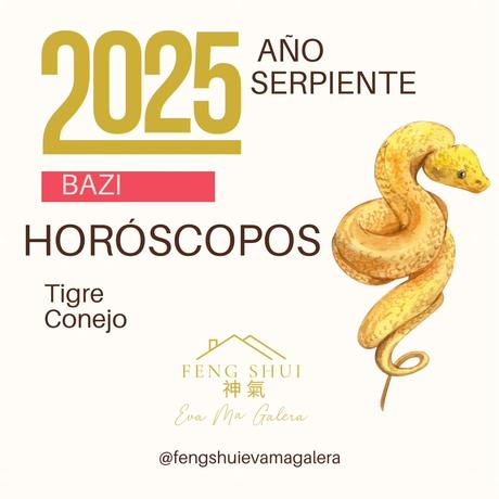 Horóscopo para el Tigre 🐅 y el Conejo 🐇 en el año Serpiente 🐍