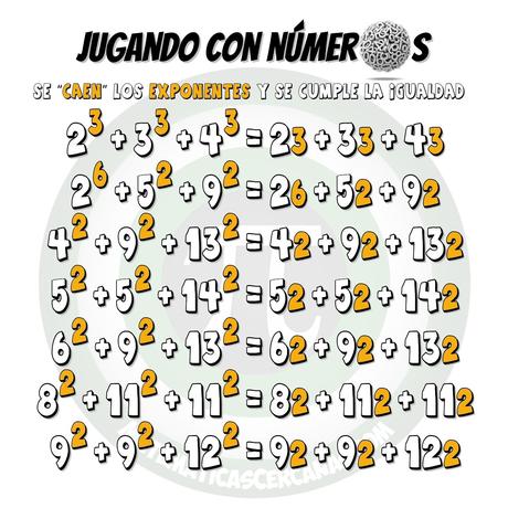 Jugando con números… Se caen los exponentes y se sigue obteniendo lo mismo