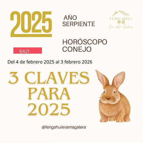 🌟 Las 3 Claves más importantes para el Conejo 🐇 en el año de la Serpiente 🐍 en 2025.