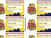 [+10] Etiquetas escolares POCO RUIDO GRATIS para editar imprimir!