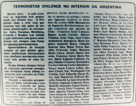 Las nuevas incógnitas que deja la Operación Colombo: la fake news de la DINA de 1975