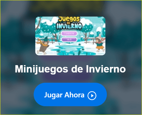 4 mini juegos de invierno. Material imprimible