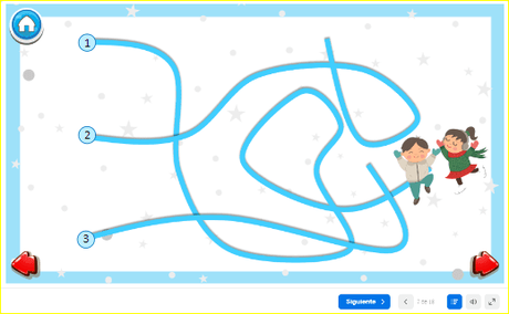 4 mini juegos de invierno. Material imprimible