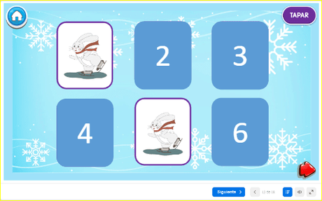 4 mini juegos de invierno. Material imprimible