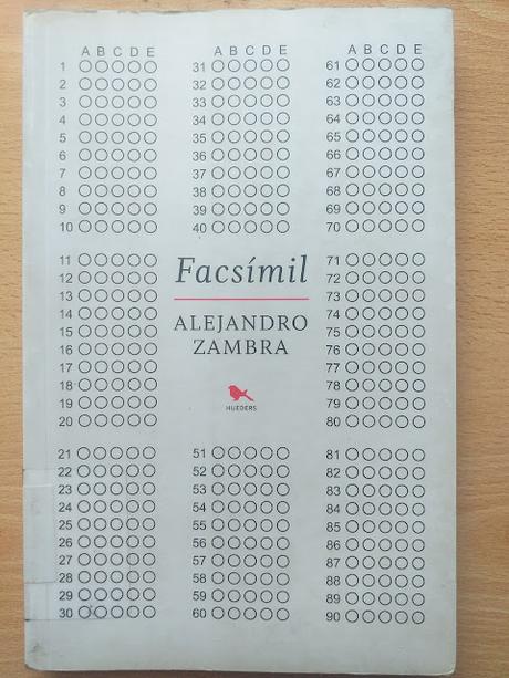 Facsímil, de Alejandro Zambra