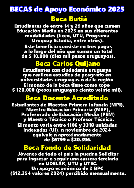 BECAS de Apoyo Económico 2025 BECAS de Apoyo Económico 2025